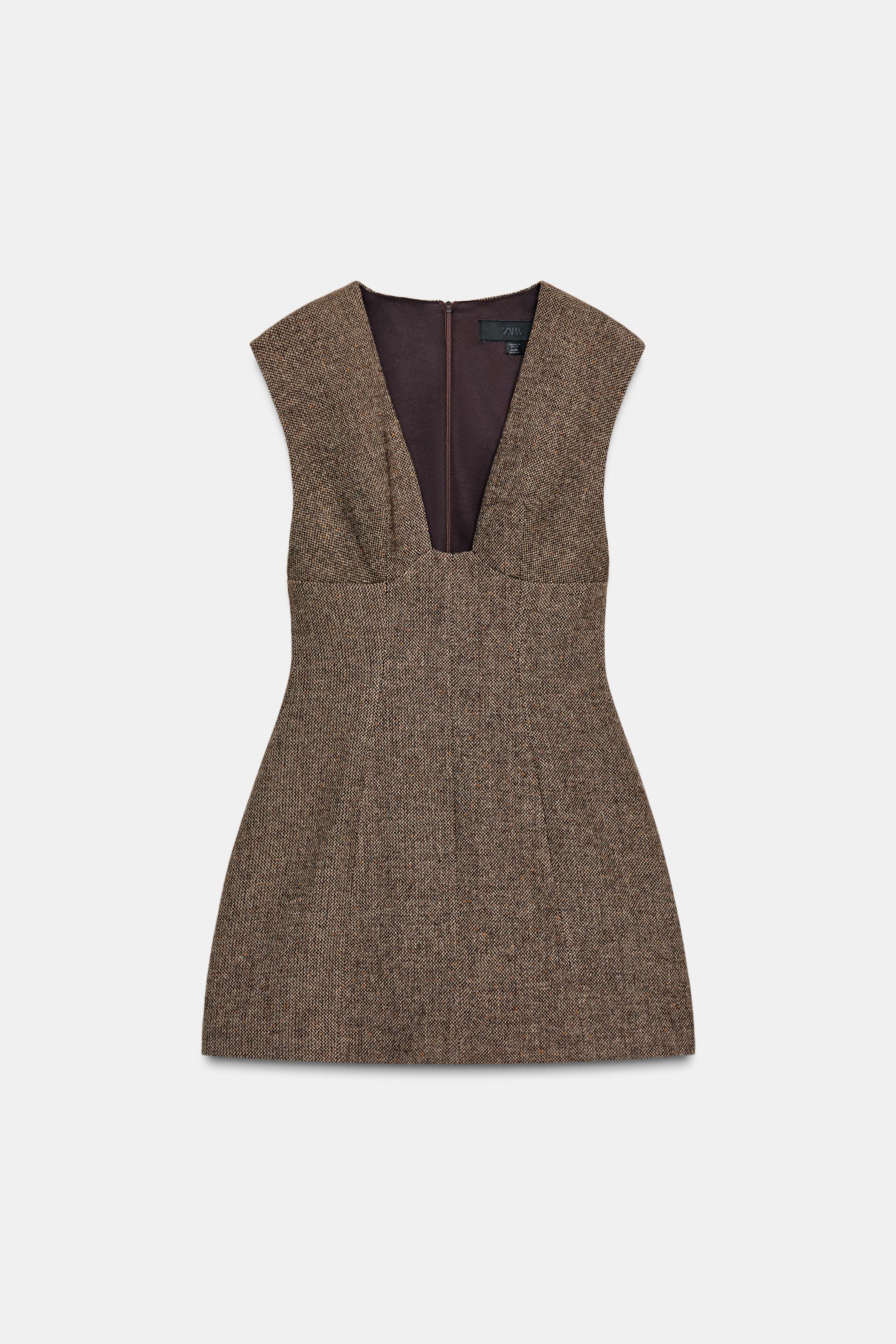 WOOL BLEND SHORT DRESS